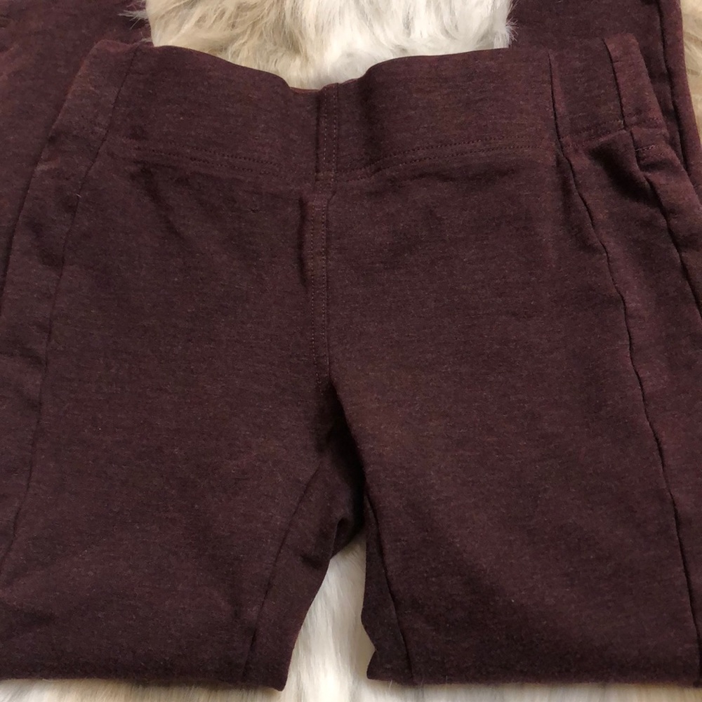 Maroon LOFT ponte leggings